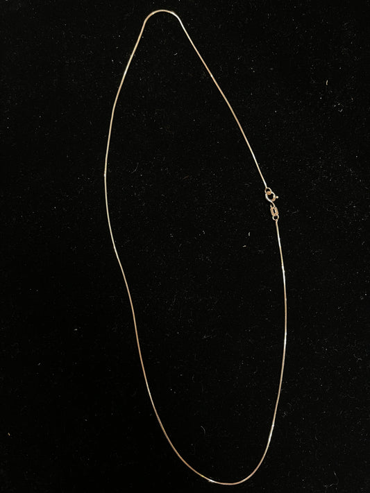 18" Rose Gold and Sterling Silver Chain Necklace