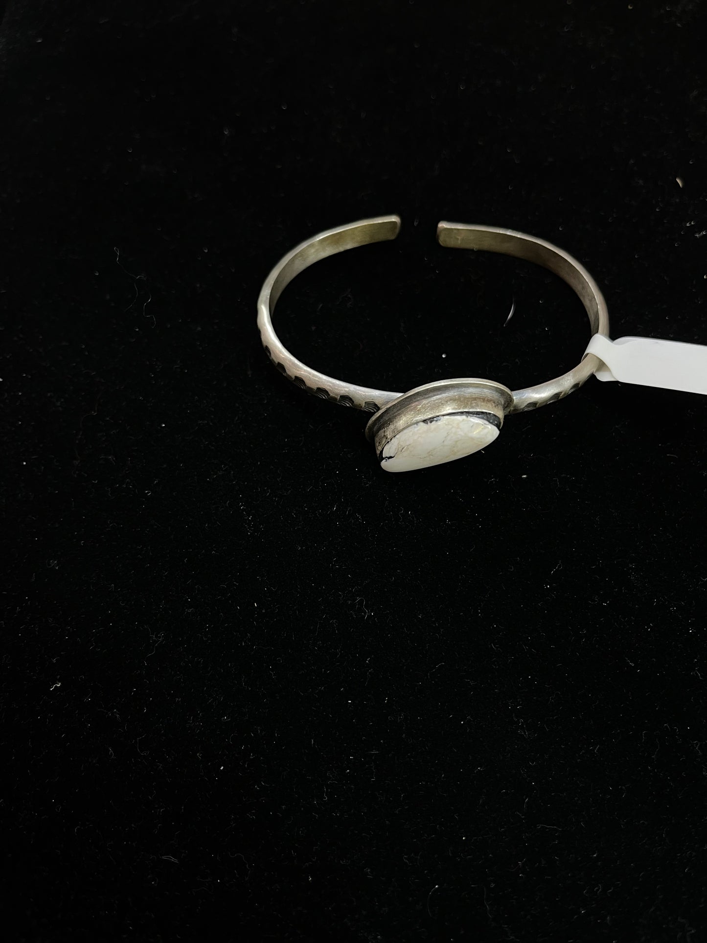 6 1/2"-7 1/2" White Buffalo Cuff Bracelet