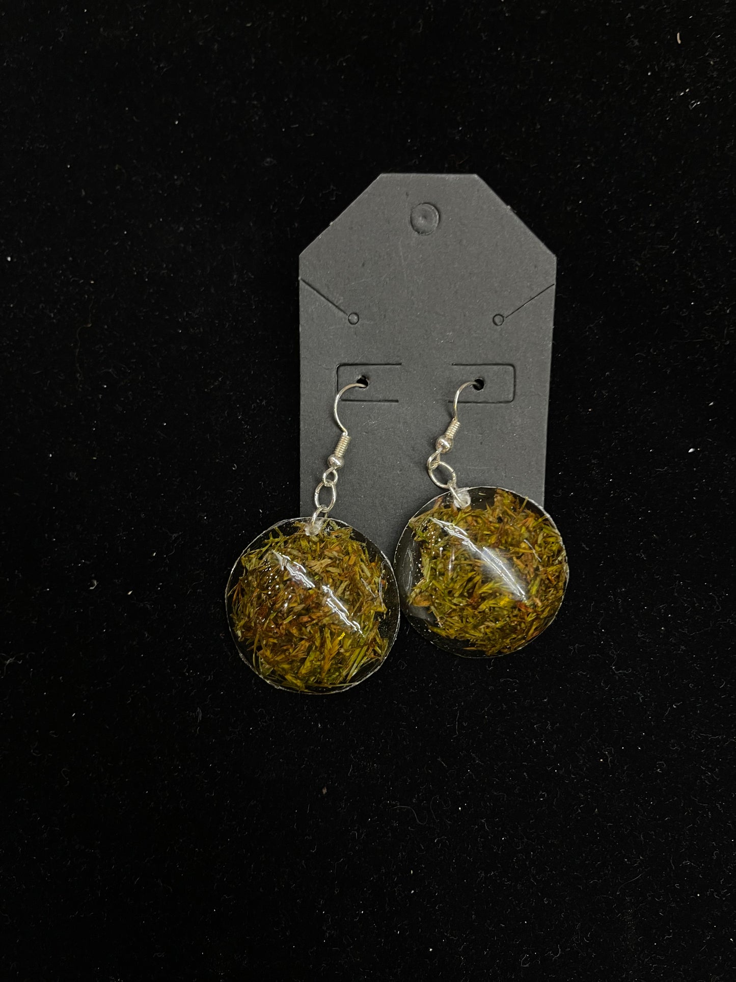 Sweet Grass Resin Dangle Earrings