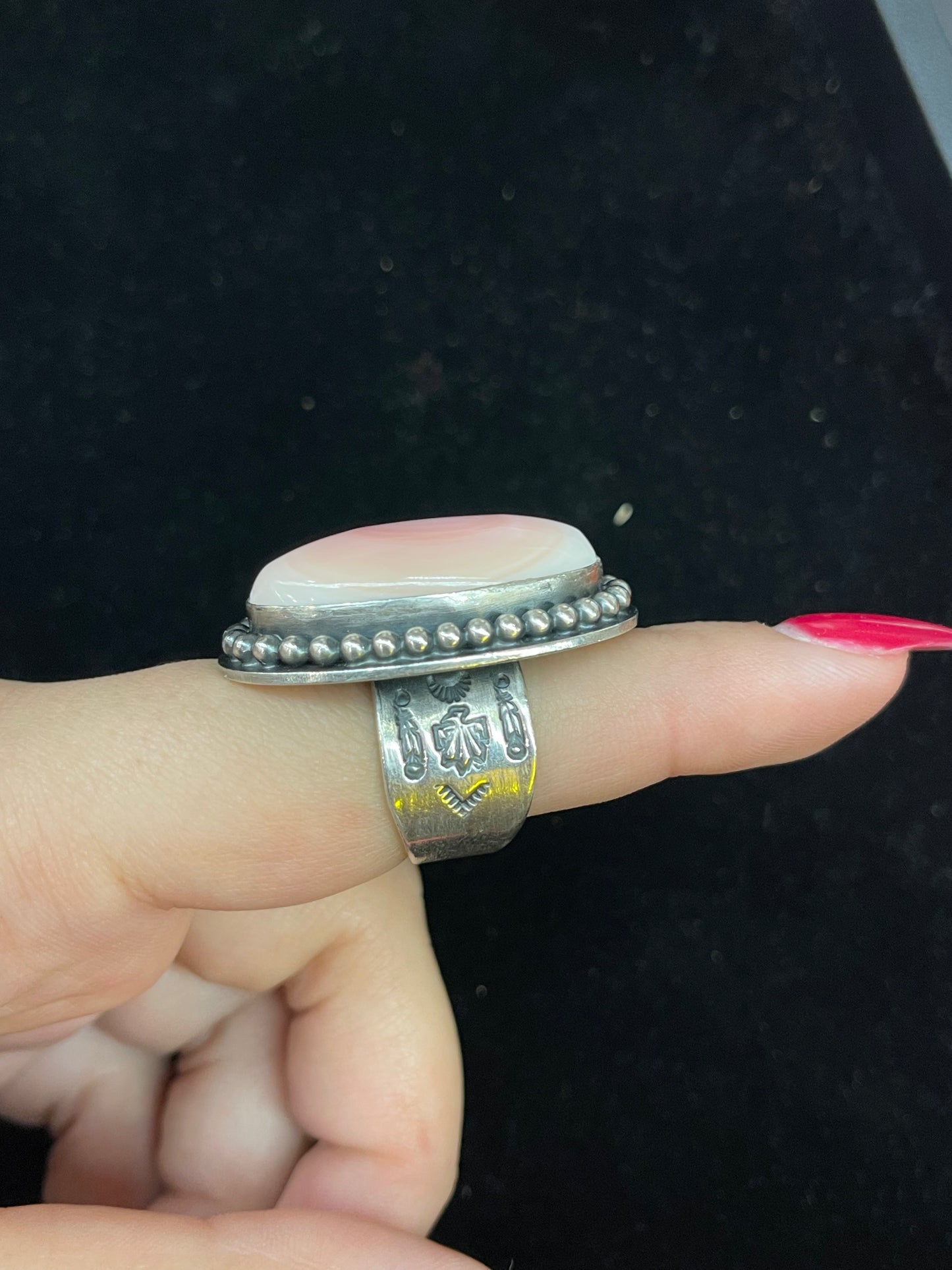 Pink Conch Ring