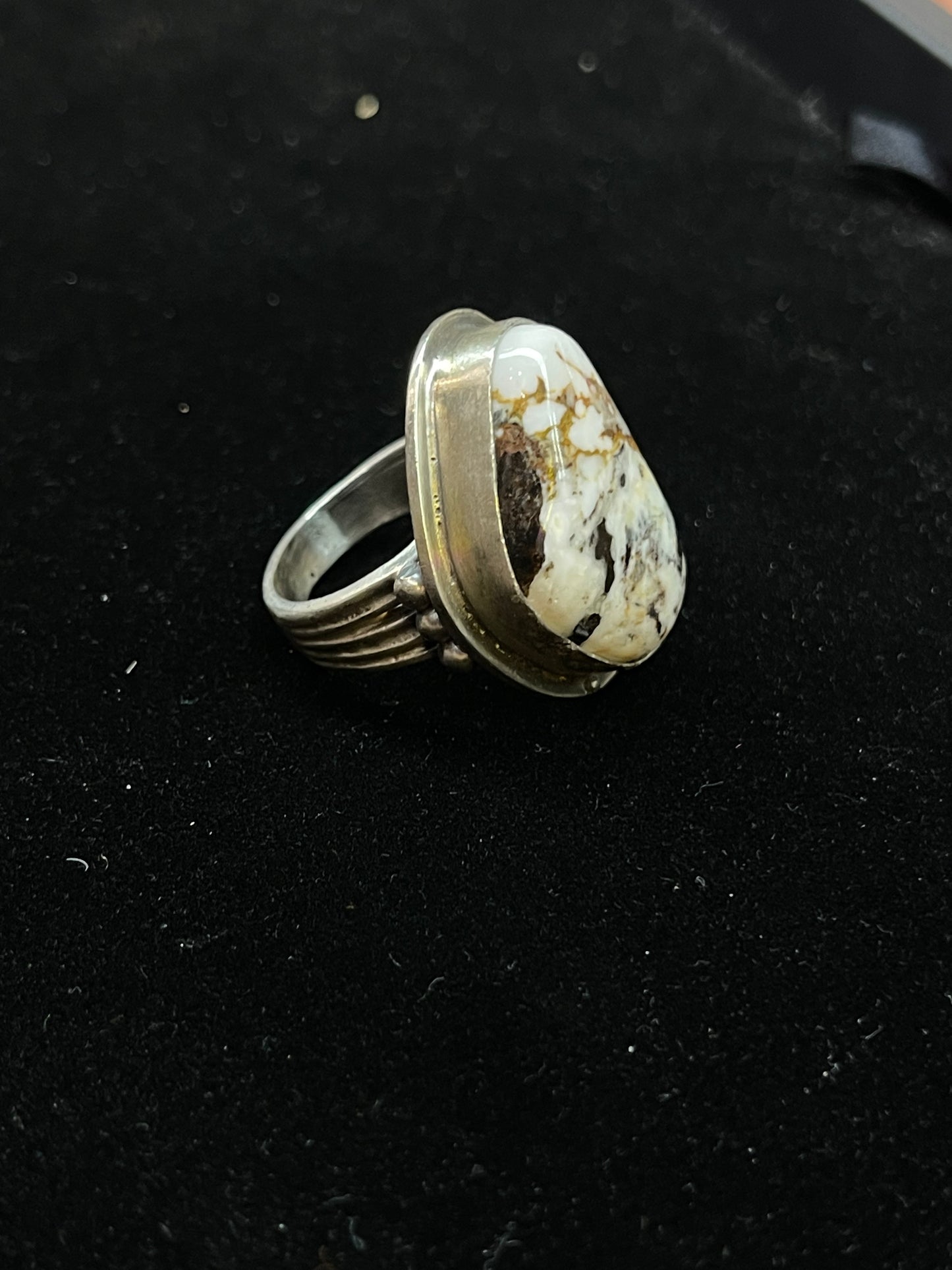 8.5 White Buffalo Ring