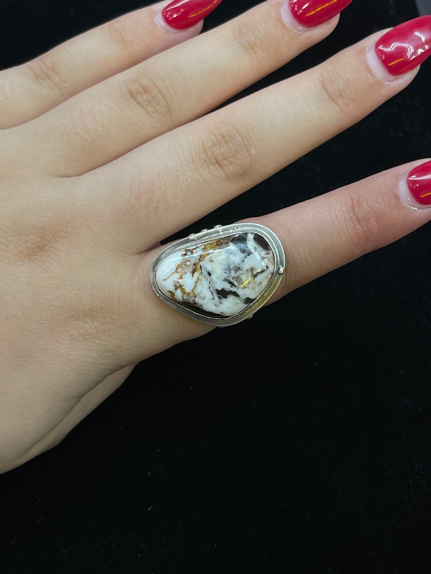 8.5 White Buffalo Ring
