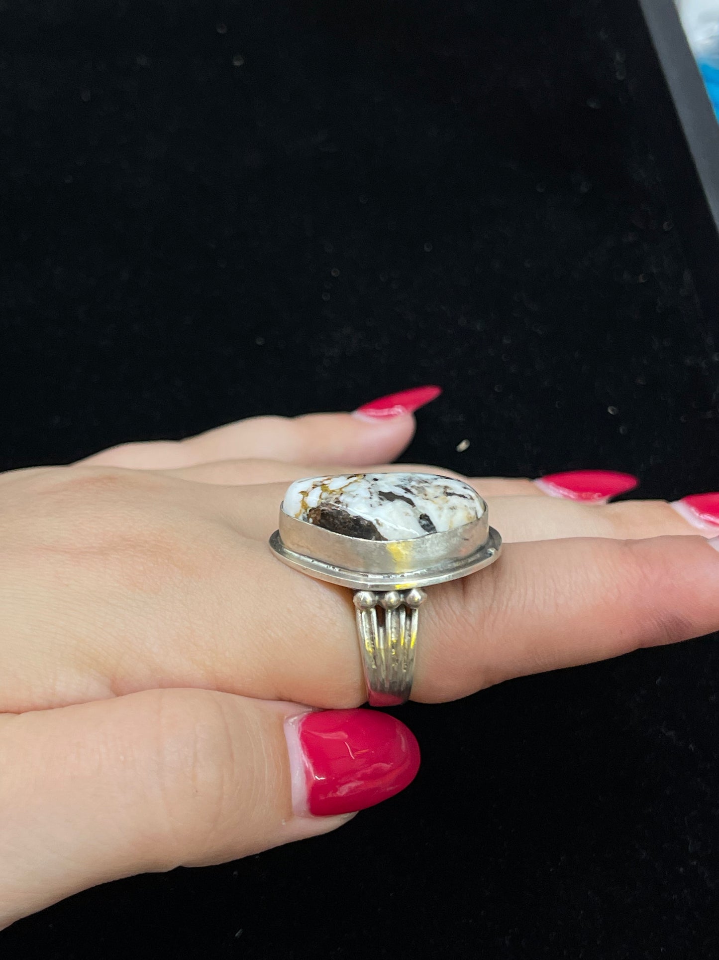 8.5 White Buffalo Ring