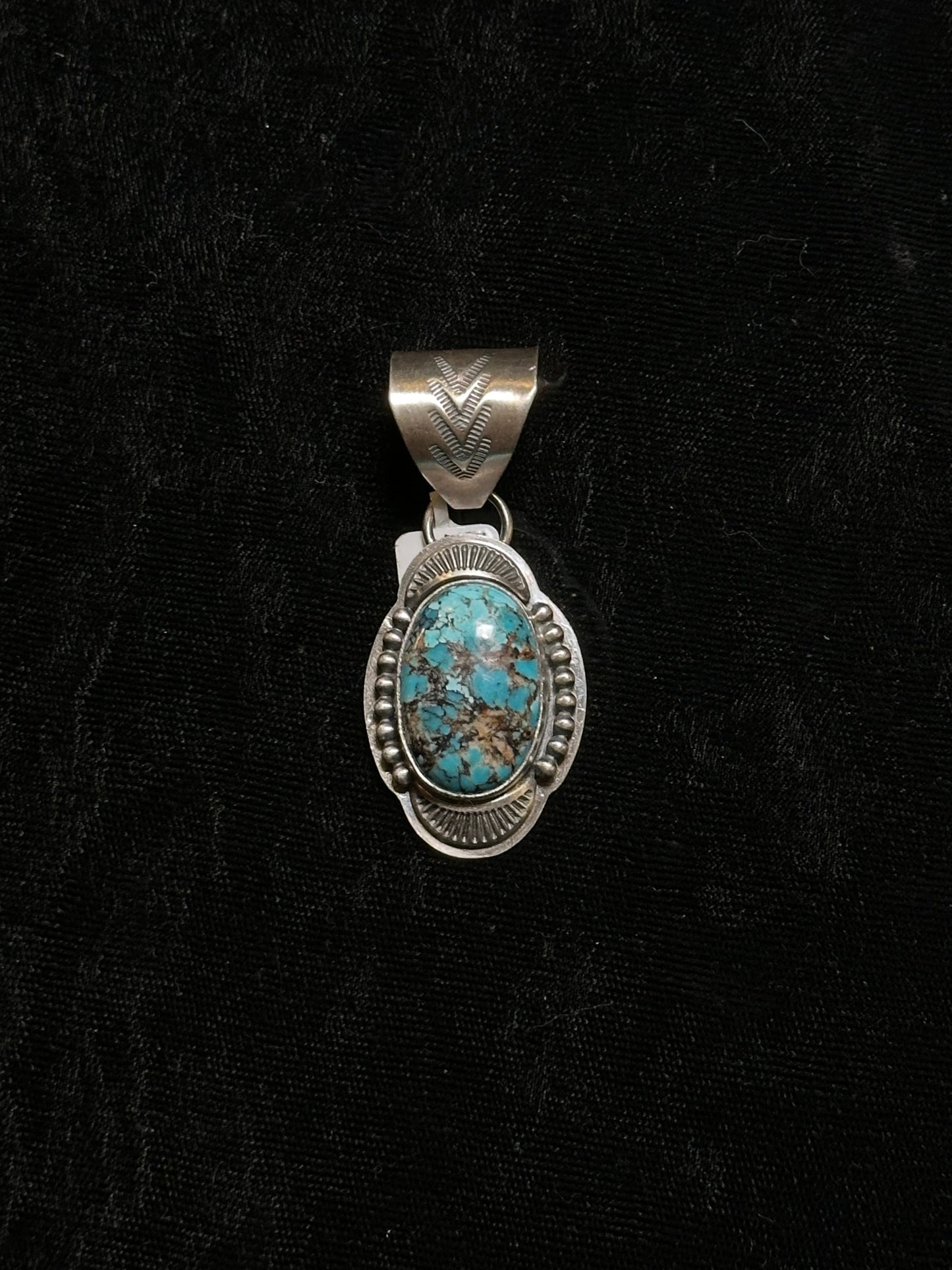 Kingman Turquoise Pendant by Zia