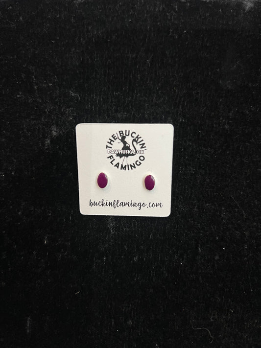 Purple Stud Earrings