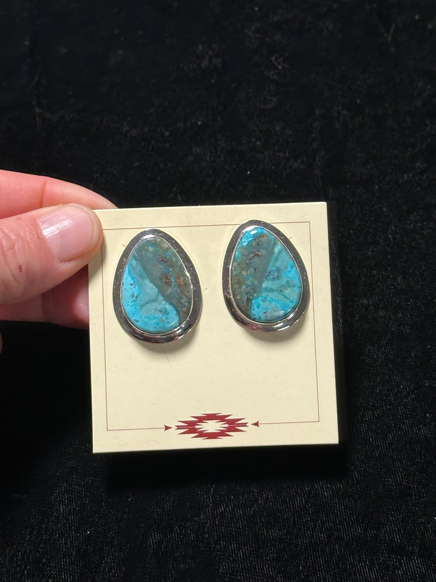 Kingman Turquoise Earrings by Marie Jackson