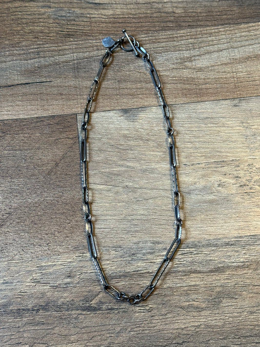 21.5” Handmade Paperclip Chain by Bad Bronc