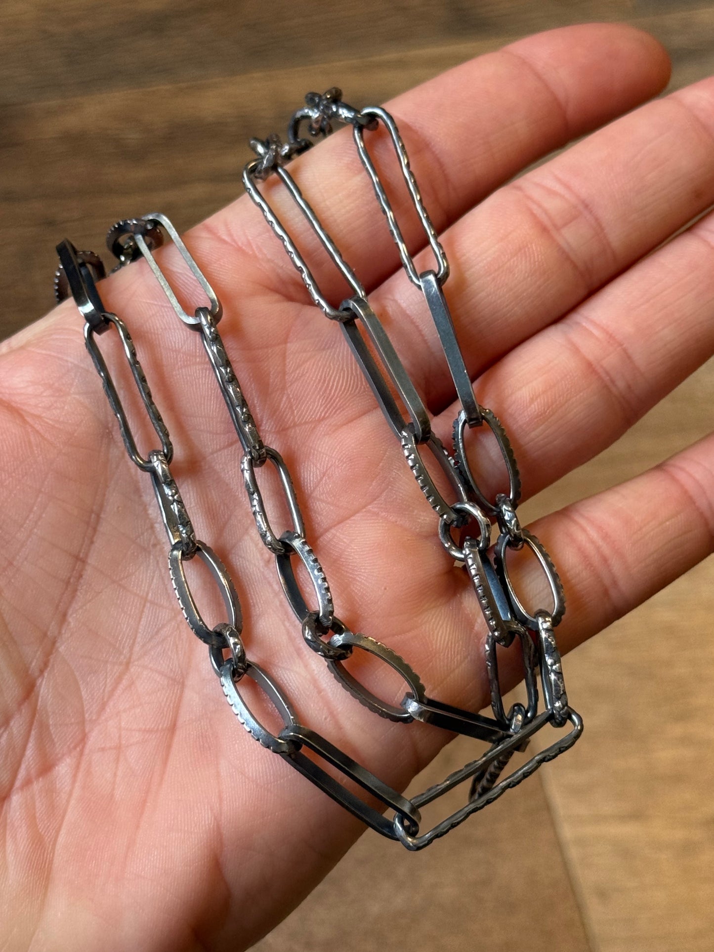 21.5” Handmade Paperclip Chain by Bad Bronc