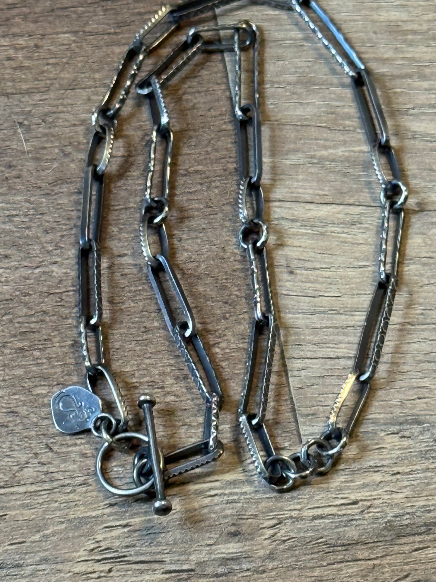 22” Handmade Paperclip Chain By Bad Bronc