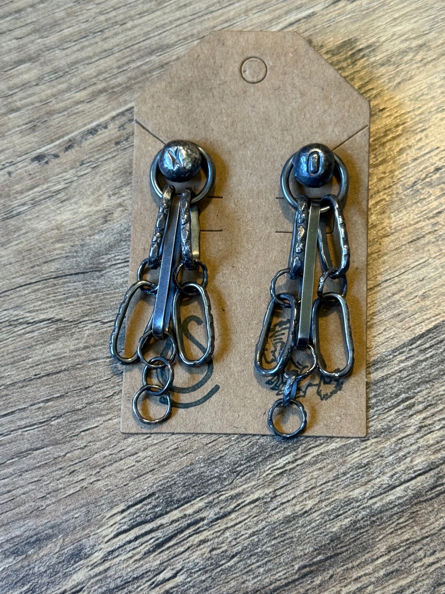 Bad Bronc Paperclip Earrings