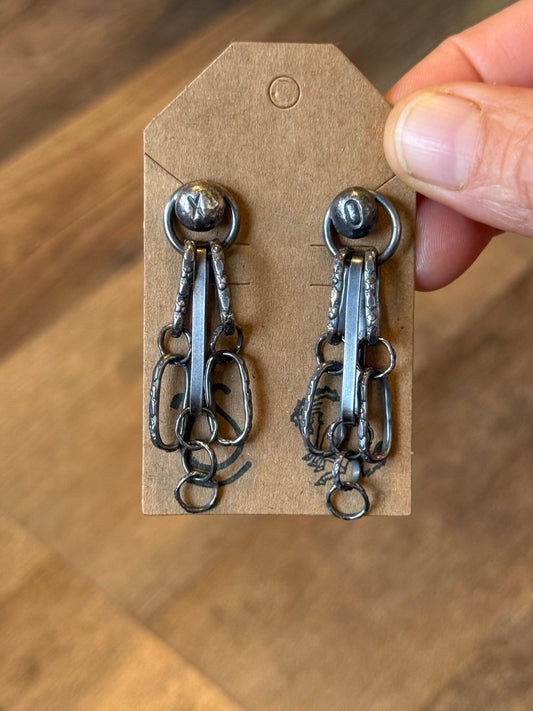Bad Bronc Paperclip Earrings