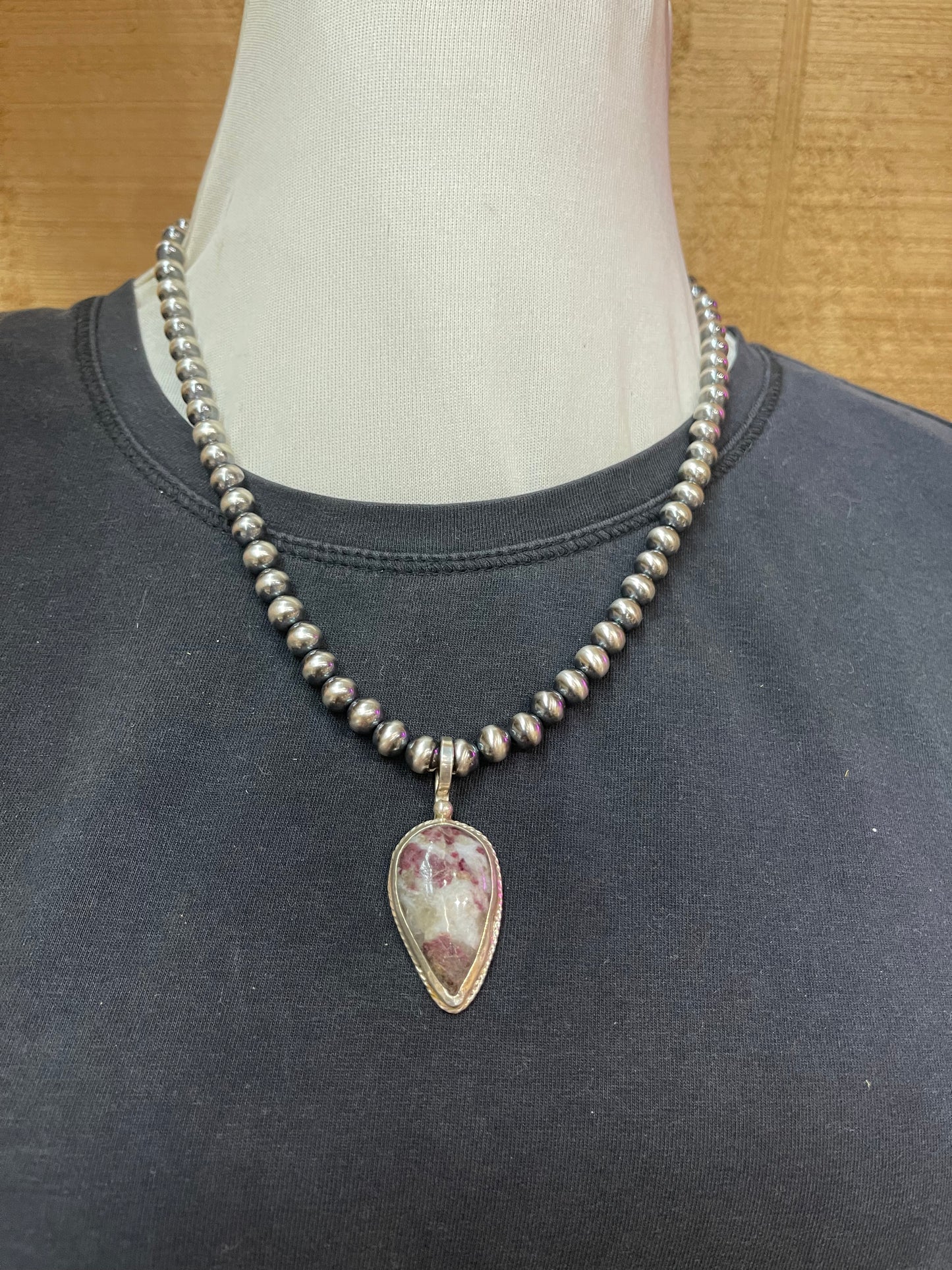 Jasper Shepherds Hook Pendent