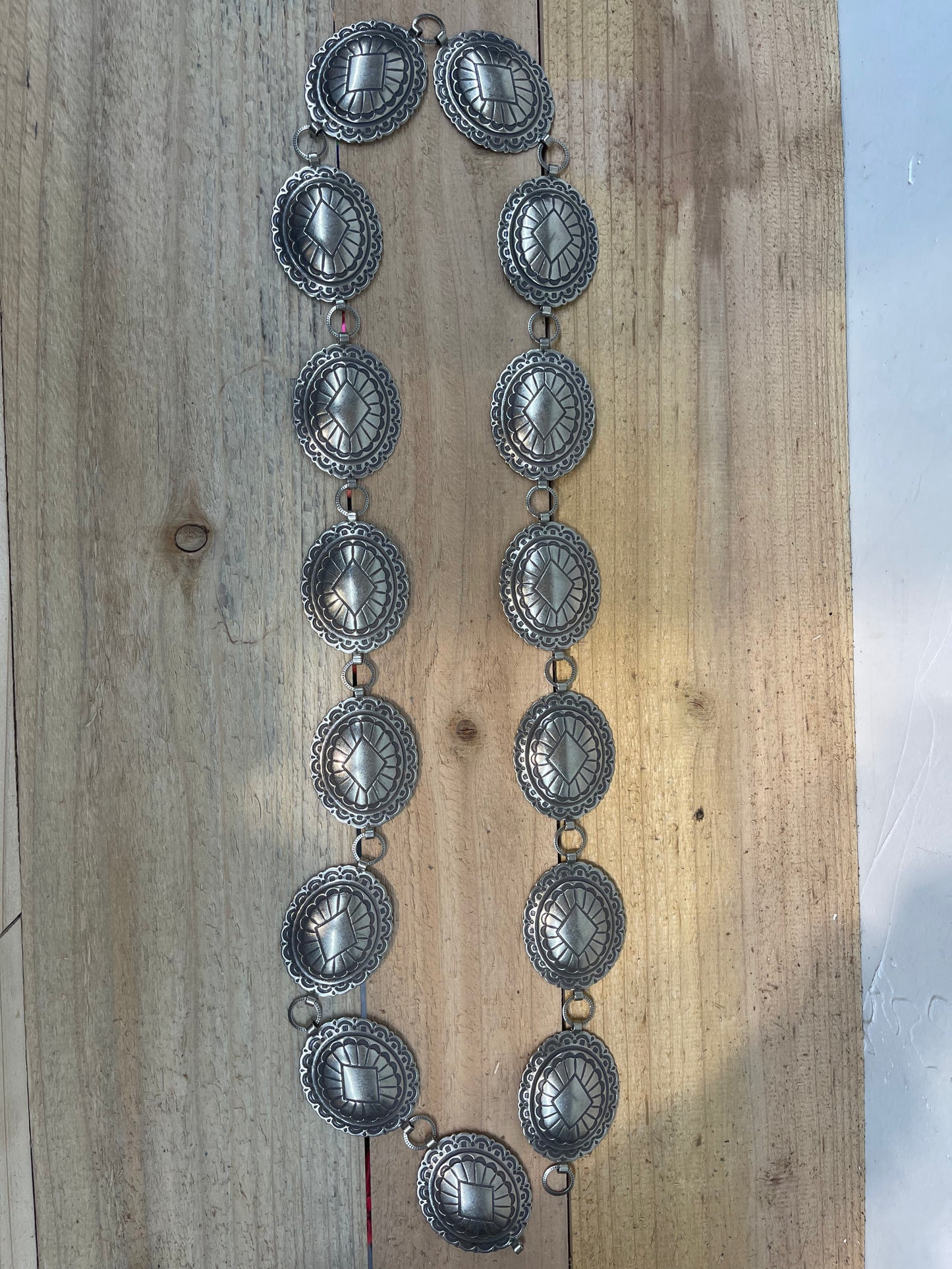 45” Concho Belt Made from Nickel