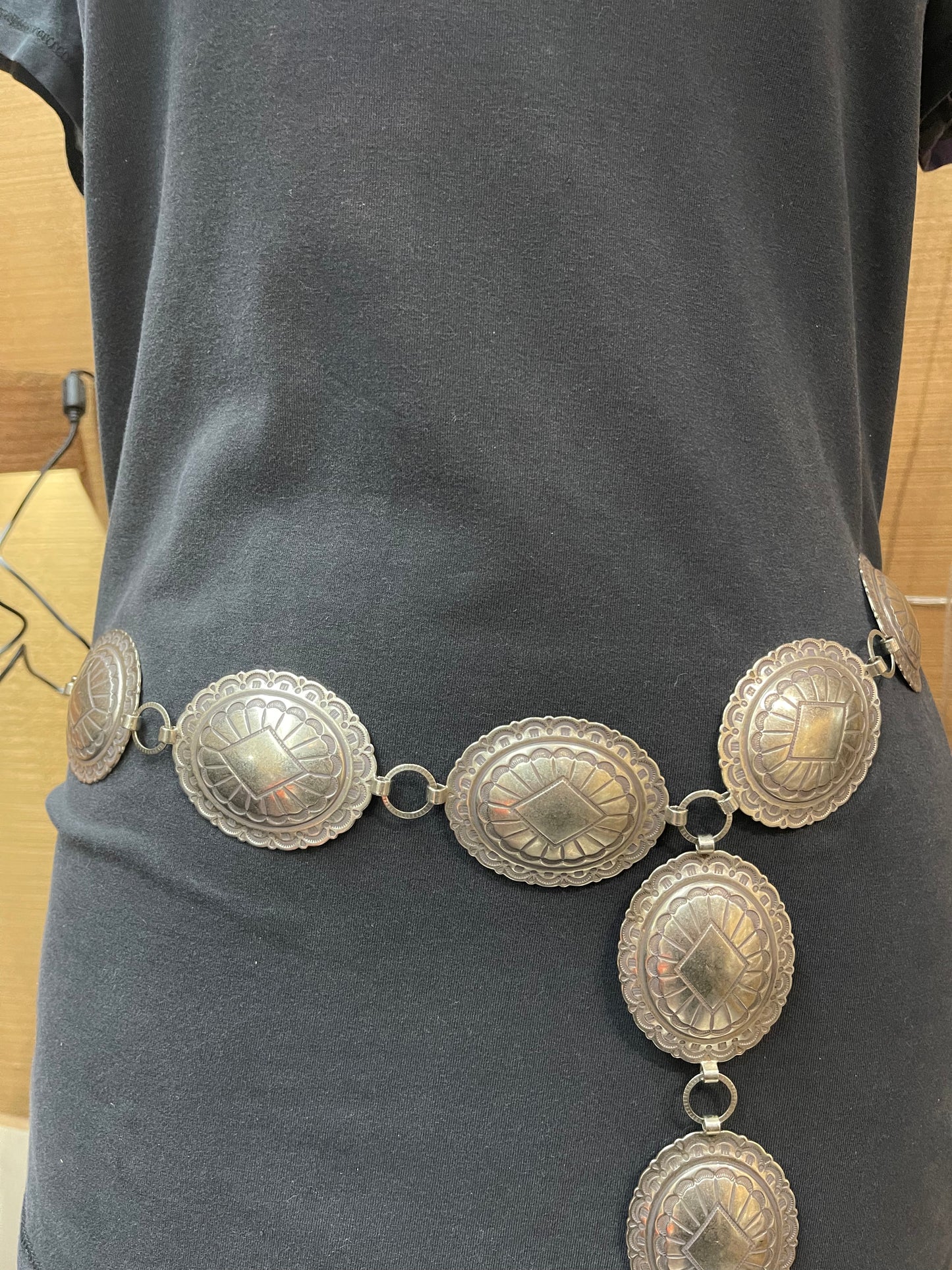 45” Concho Belt Made from Nickel