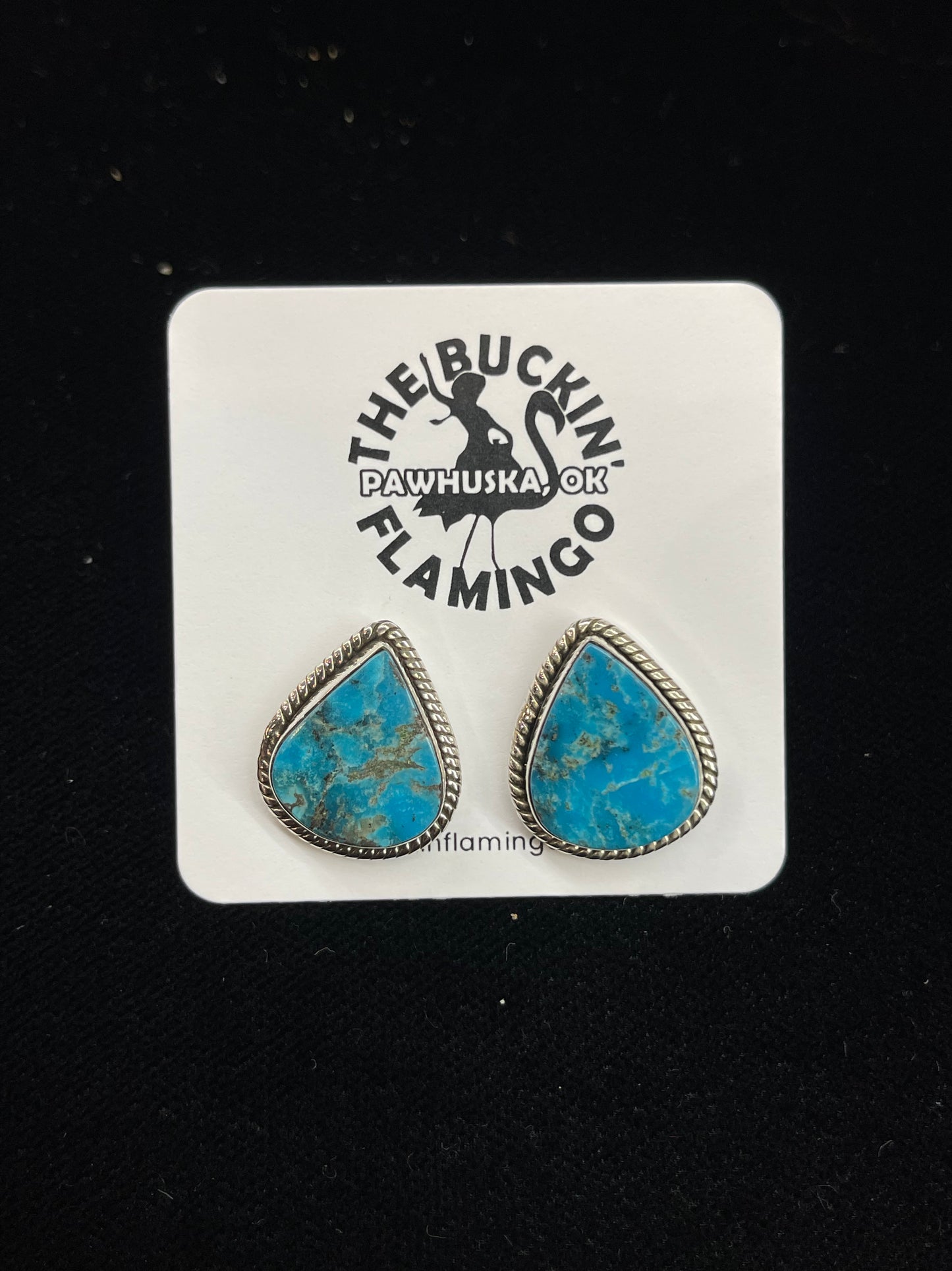 Kingman Turquoise Post Earrings