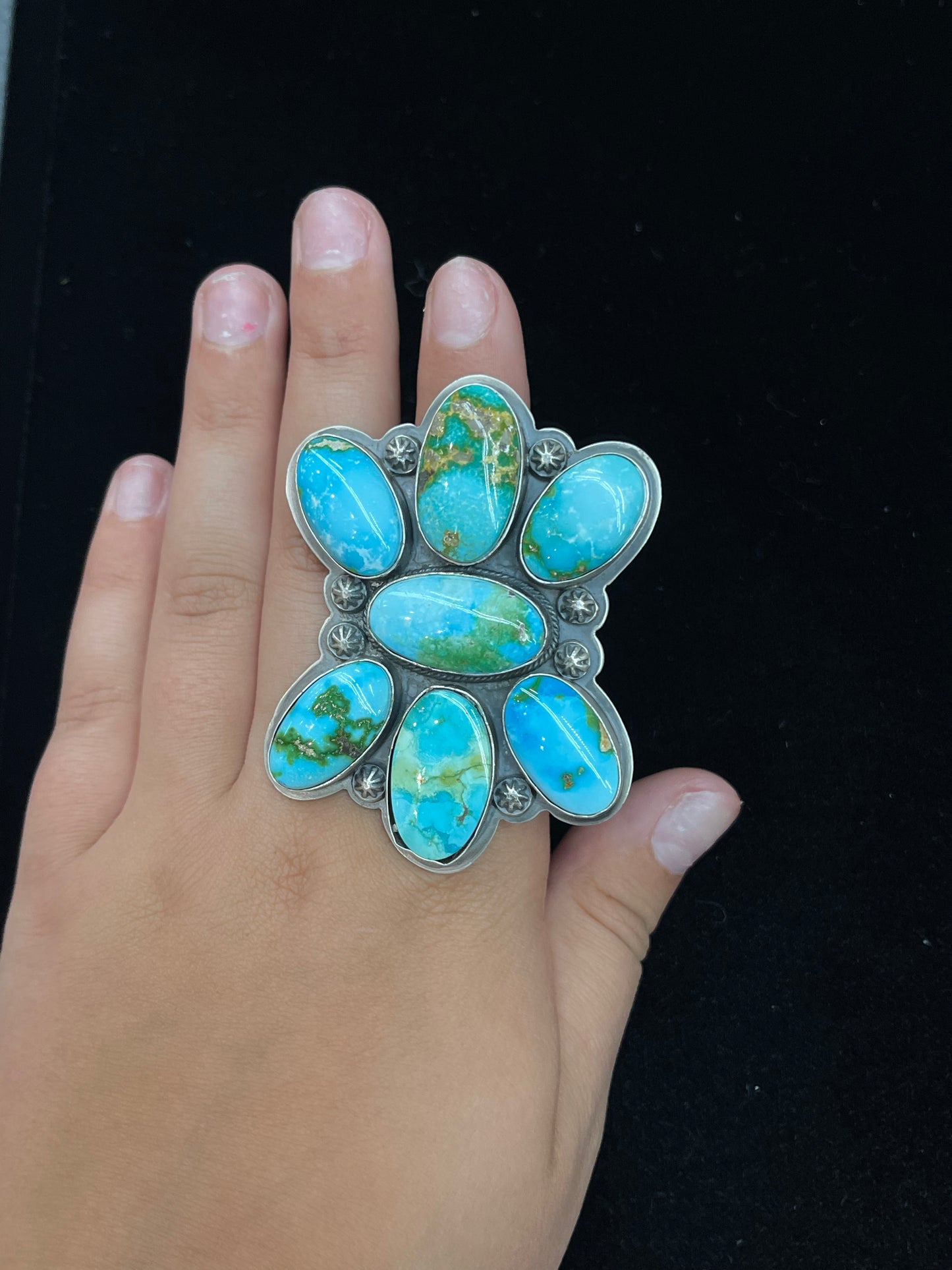 LOT 24 1/12 Adjustable Sonoran Gold Ring by Steven Nez, Navajo