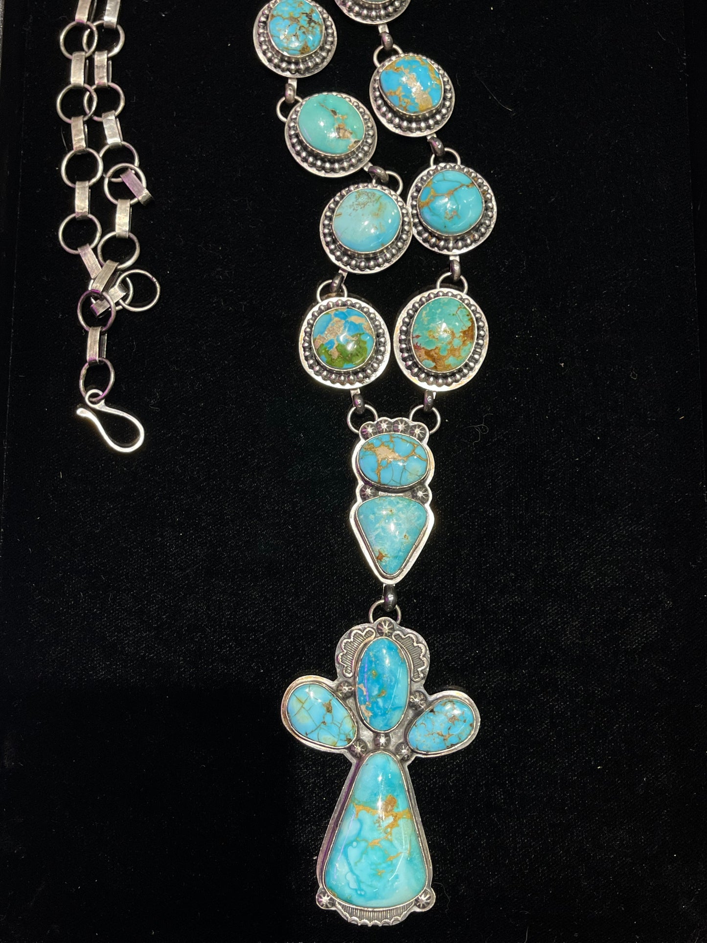 30” Sonoran Rose Lariat with 5”drop by Zia