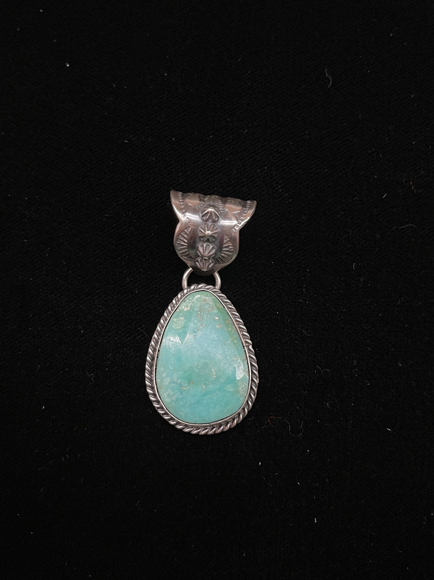 Turquoise Pendant with 11mm Bale by KN