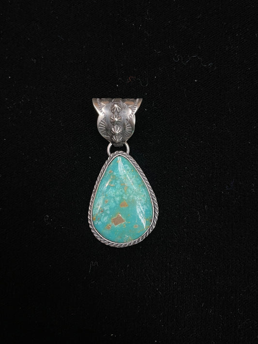 Turquoise Pendant with 11mm Bale by KN
