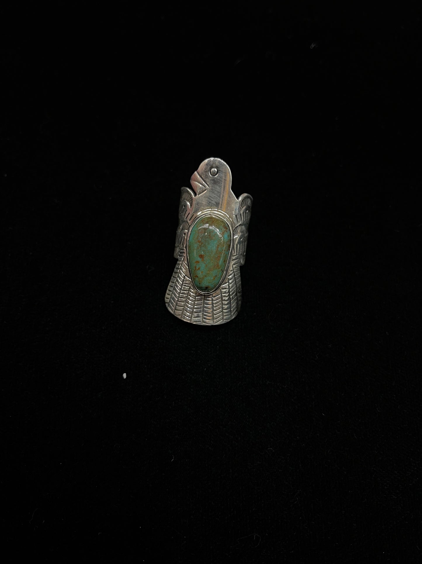 8.0 Royston Turquoise Bird Ring