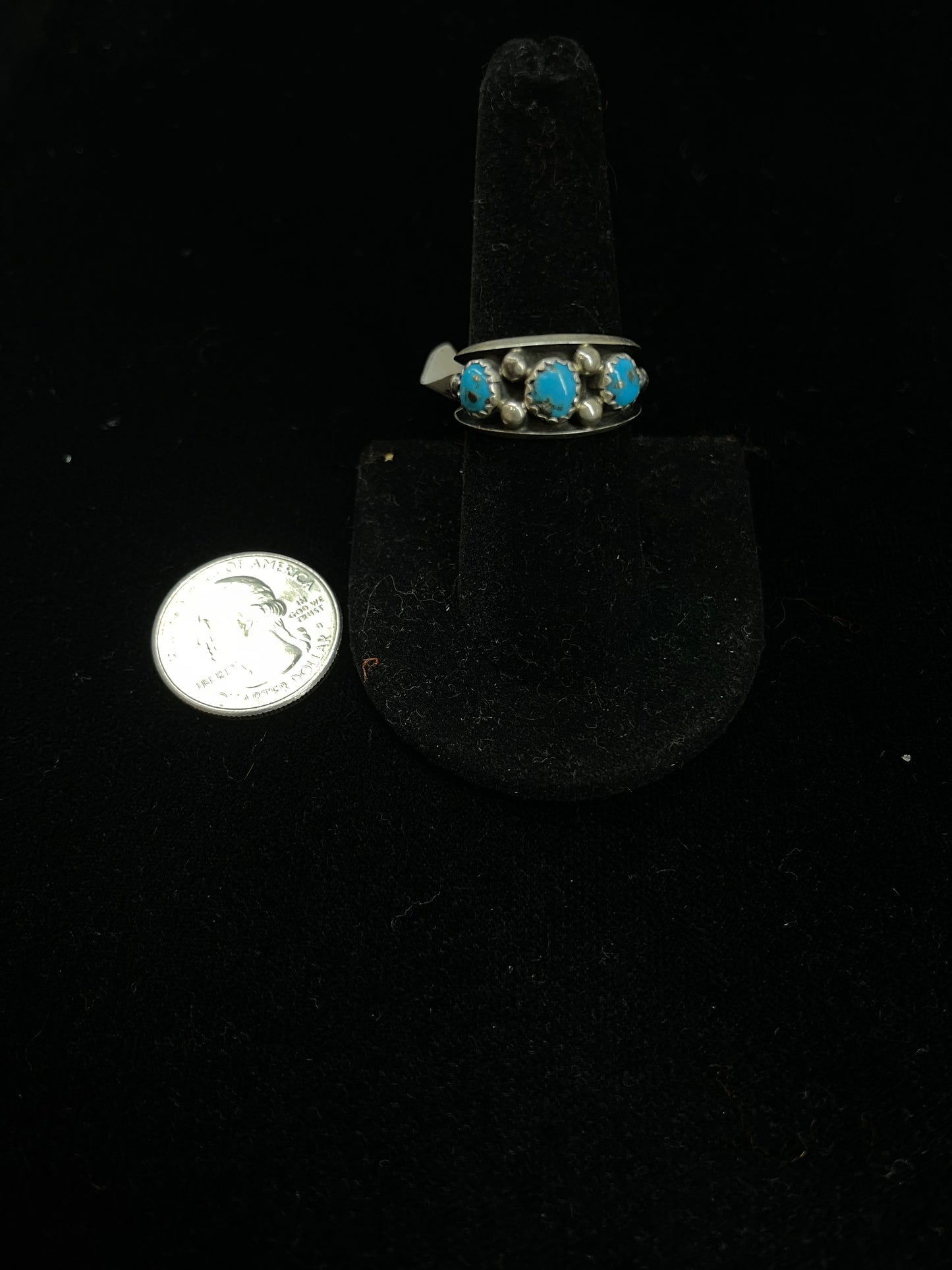 3 Stone Natural Sleeping Beauty Ring