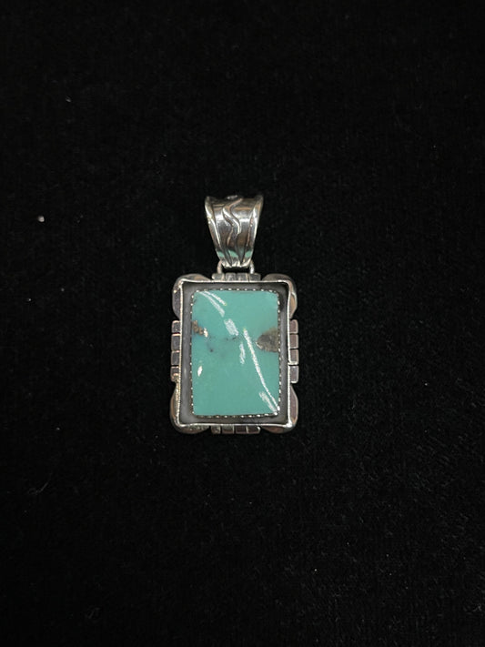 Turquoise Pendant by Ardele Chiqito, Navajo