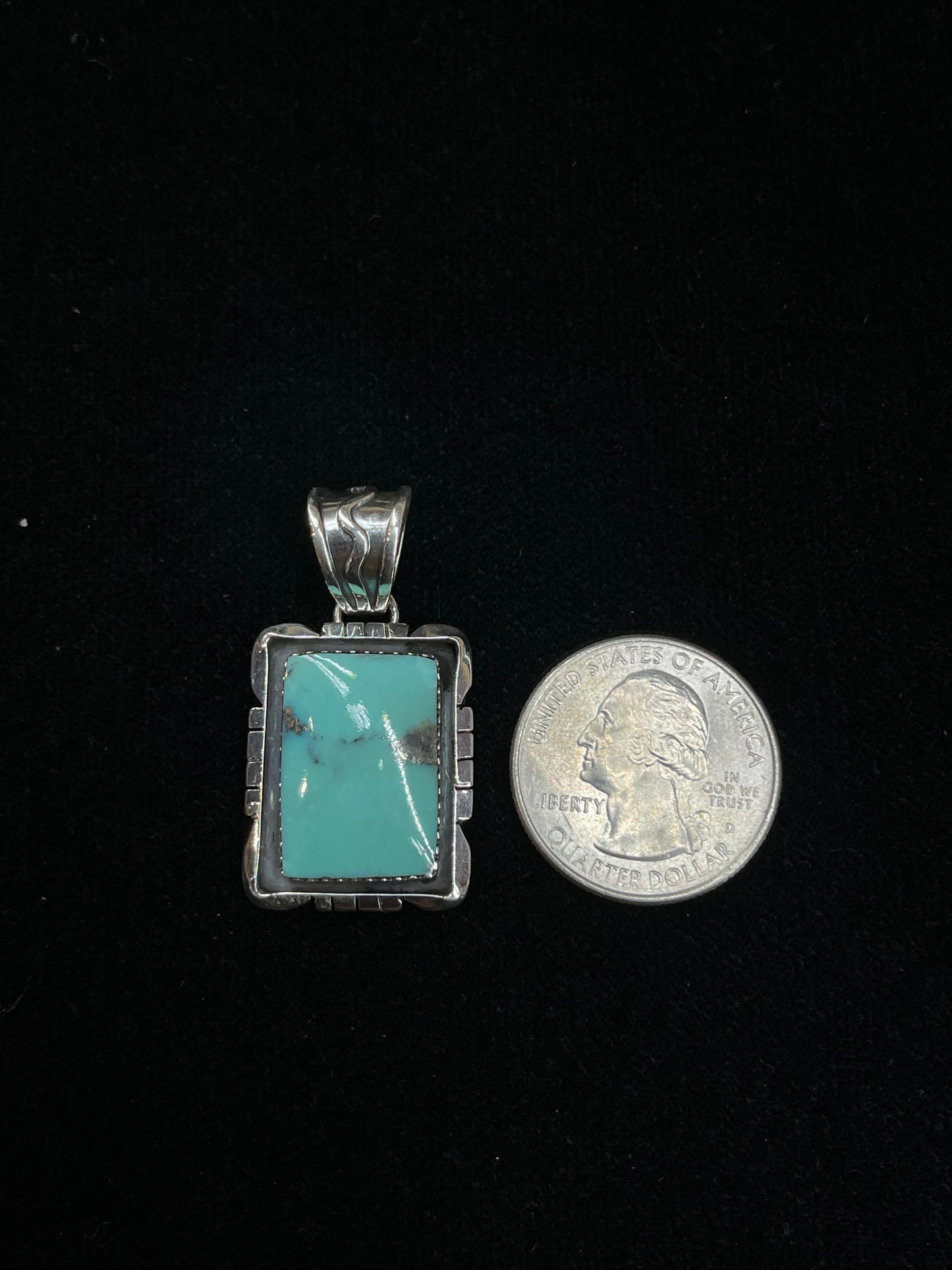 Turquoise Pendant by Ardele Chiqito, Navajo