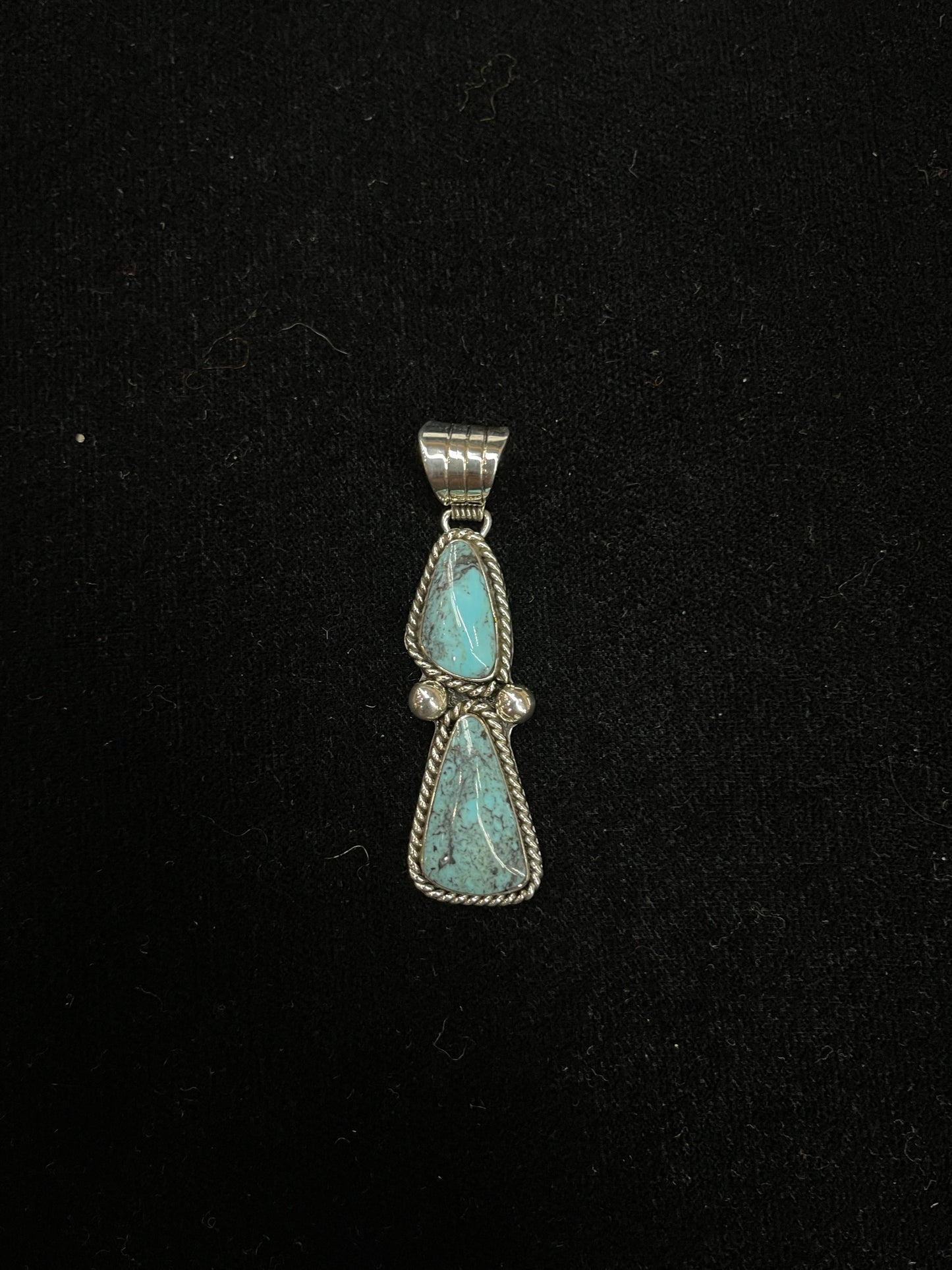 Turquoise Pendant with 6mm Bale by Daniel Dakai, Navajo