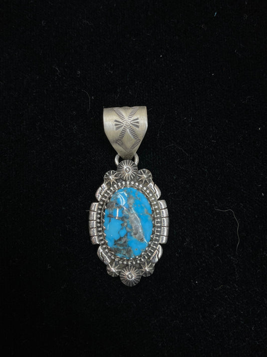 Kingman Turquoise Pendant by Tim Vandever