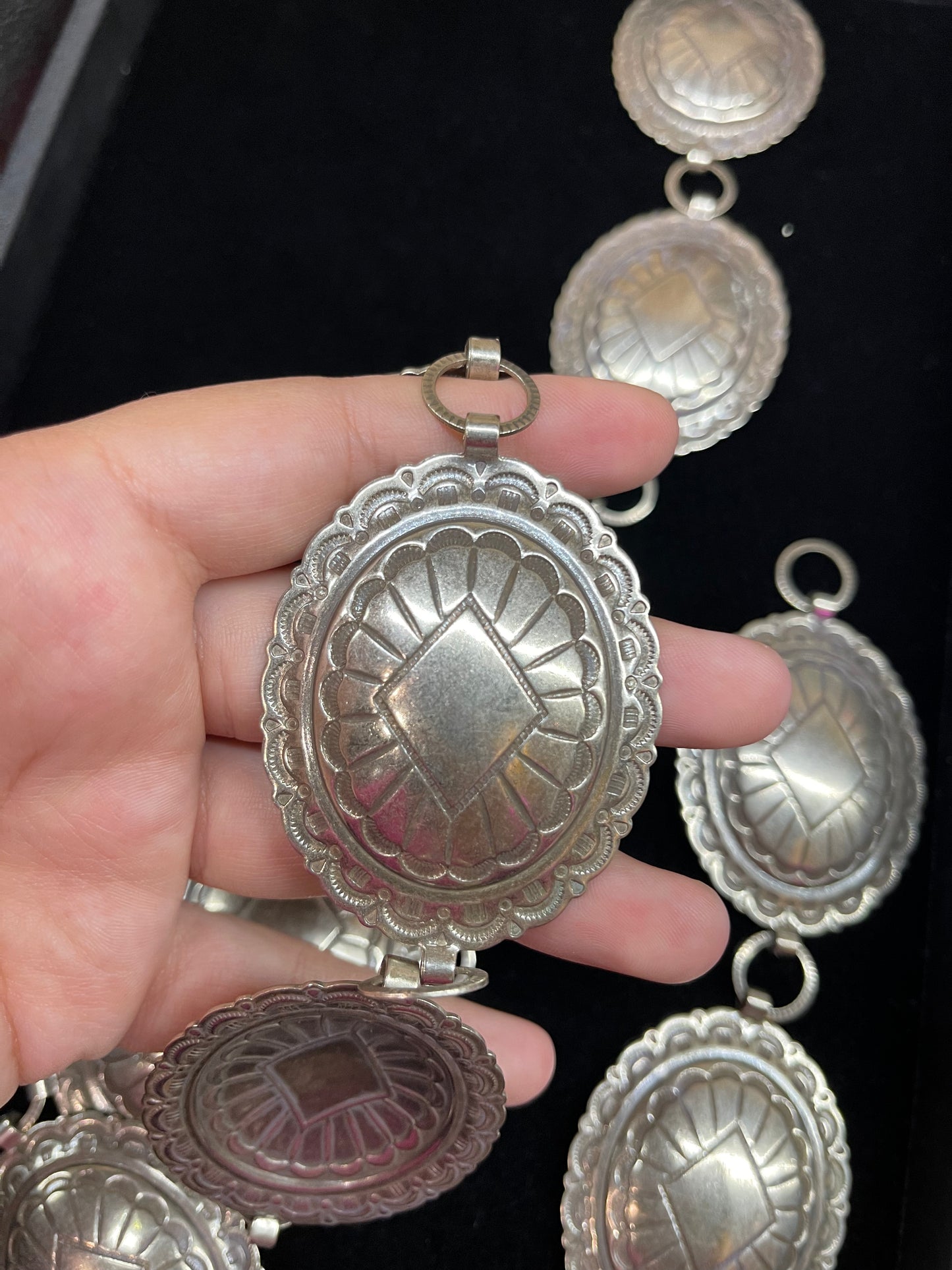 42” Concho Belt Made from Nickel