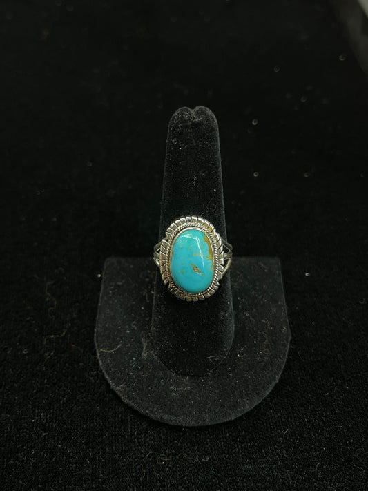 9.0 Turquoise Ring by Running Bear