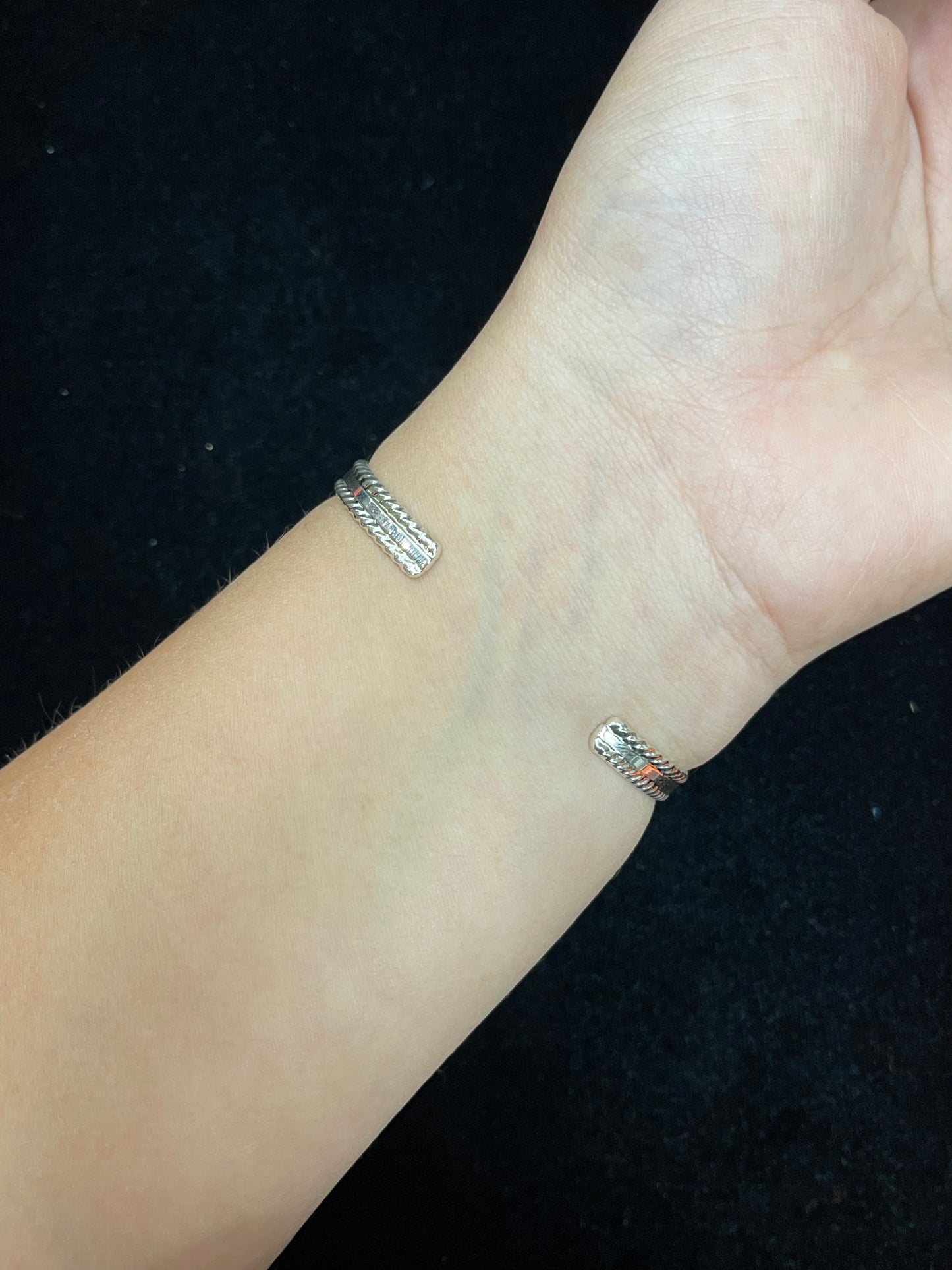Charoite Adjustable Cuff by Paige Gordan, Navajo