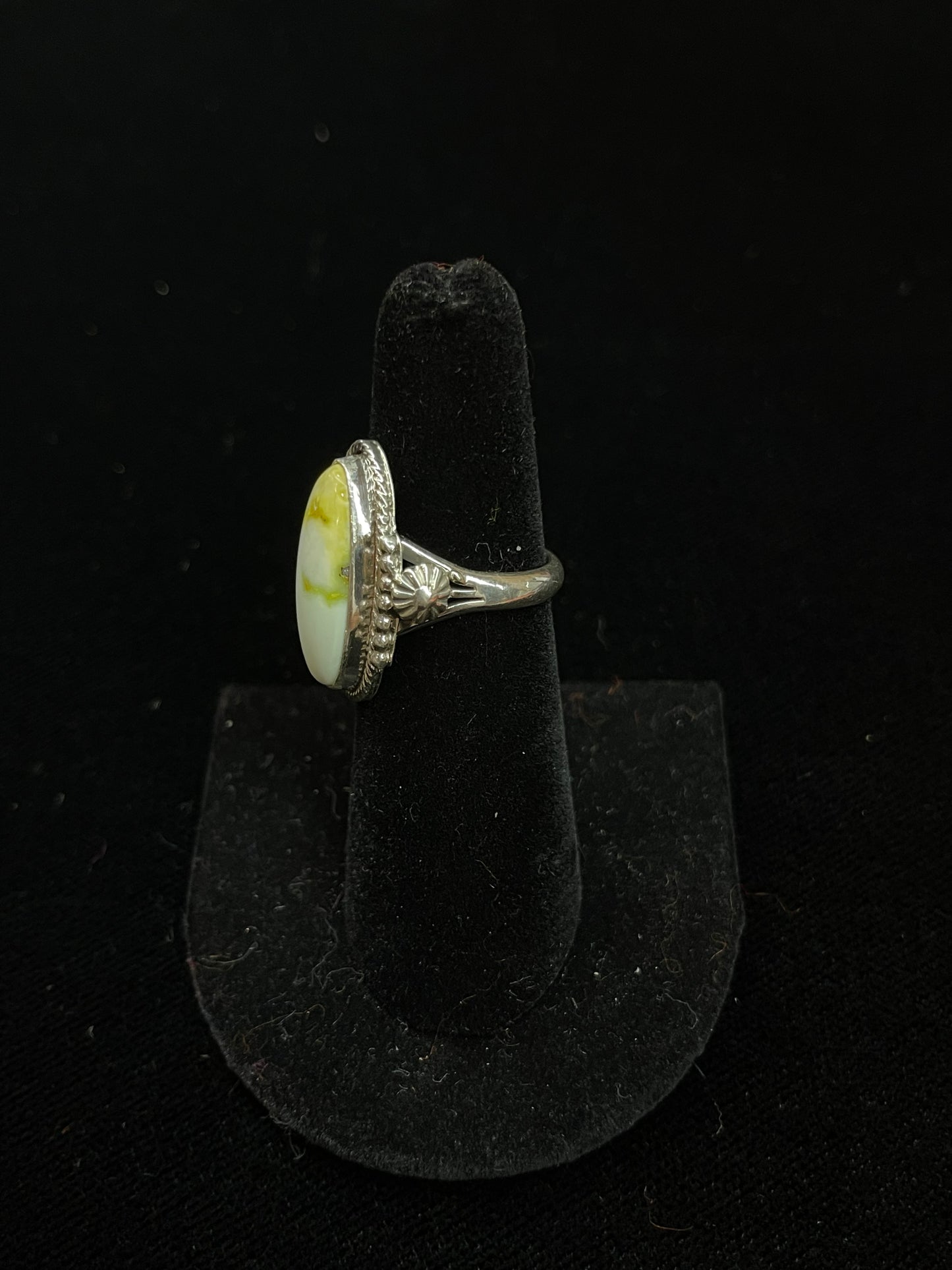 6.0 Palomino Turquoise Ring by Andrew Vandever, Navajo