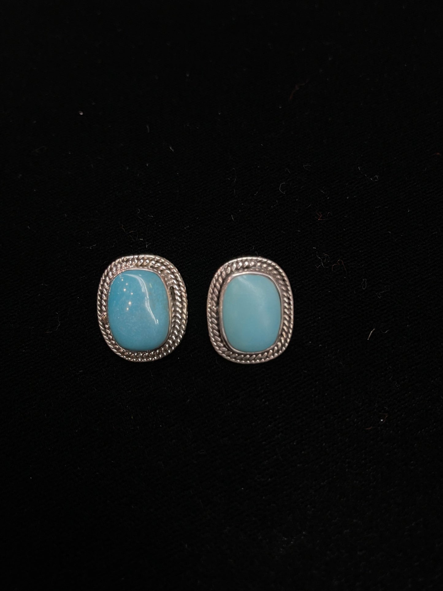 Turquoise Post Earring with Post at Top