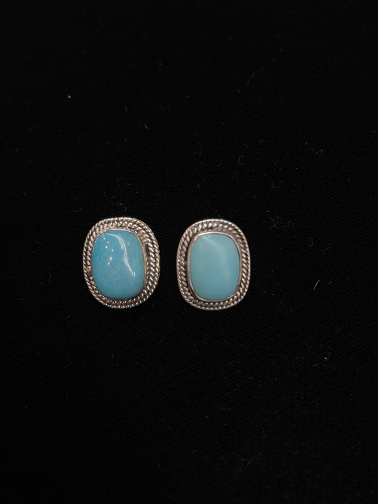 Turquoise Post Earring with Post at Top