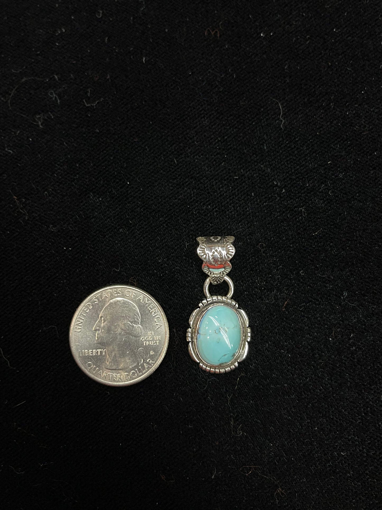 Golden Hills Turquoise Pendant by Zia