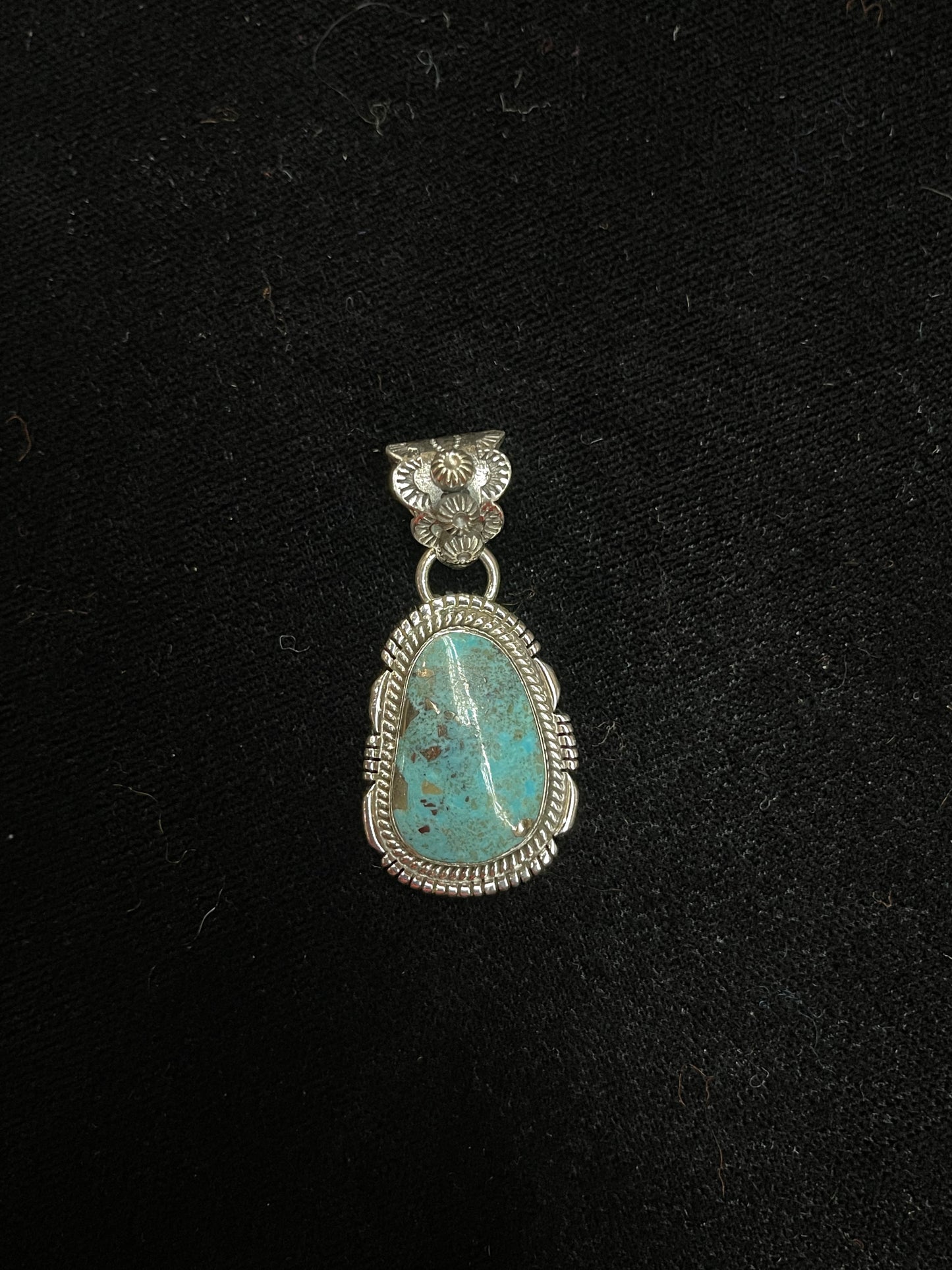 Turquoise Pendant with 8mm Bale by Zia