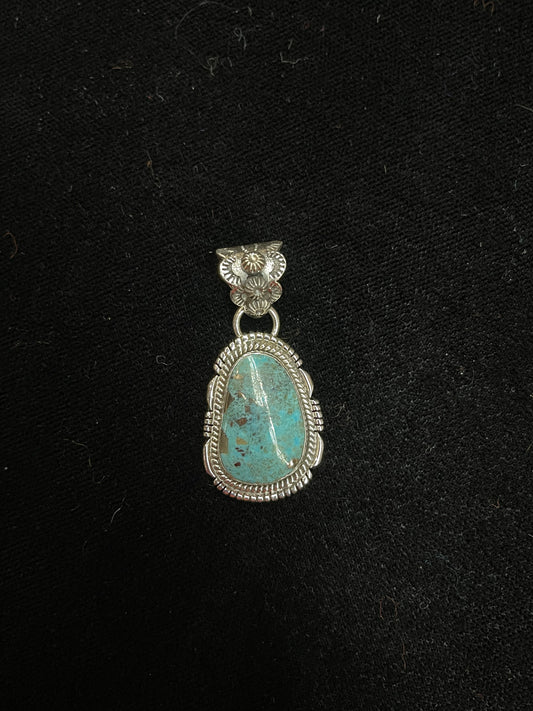 Turquoise Pendant with 8mm Bale by Zia