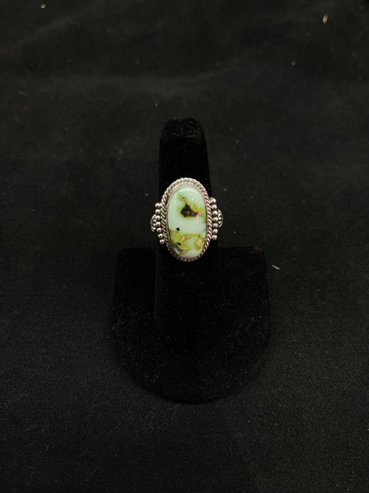 Palomino Turquoise Ring by Andrew Vandever, Navajo