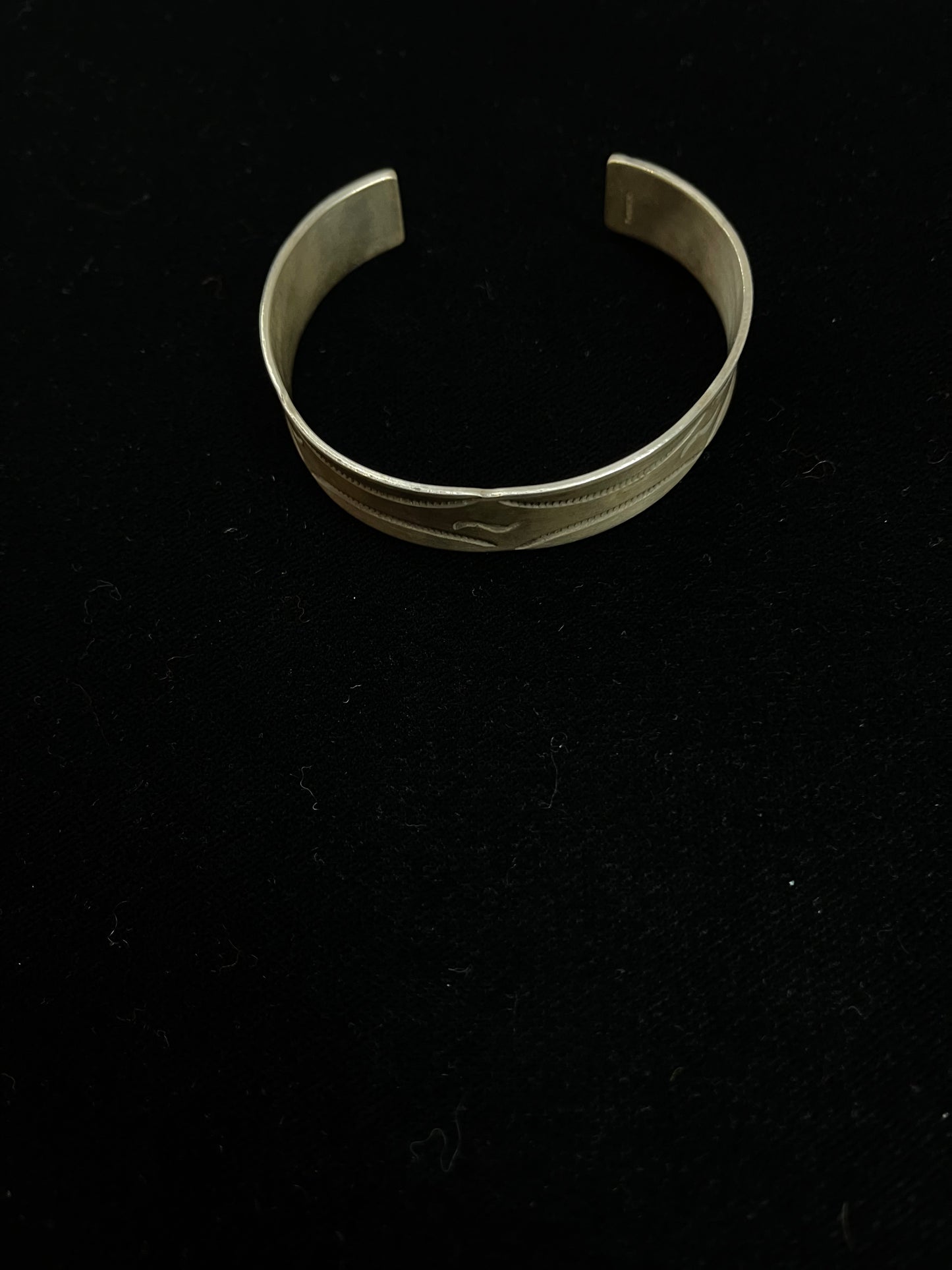 6 3/4"-7 1/2" Sterling Silver Stamped Cuff Bracelet