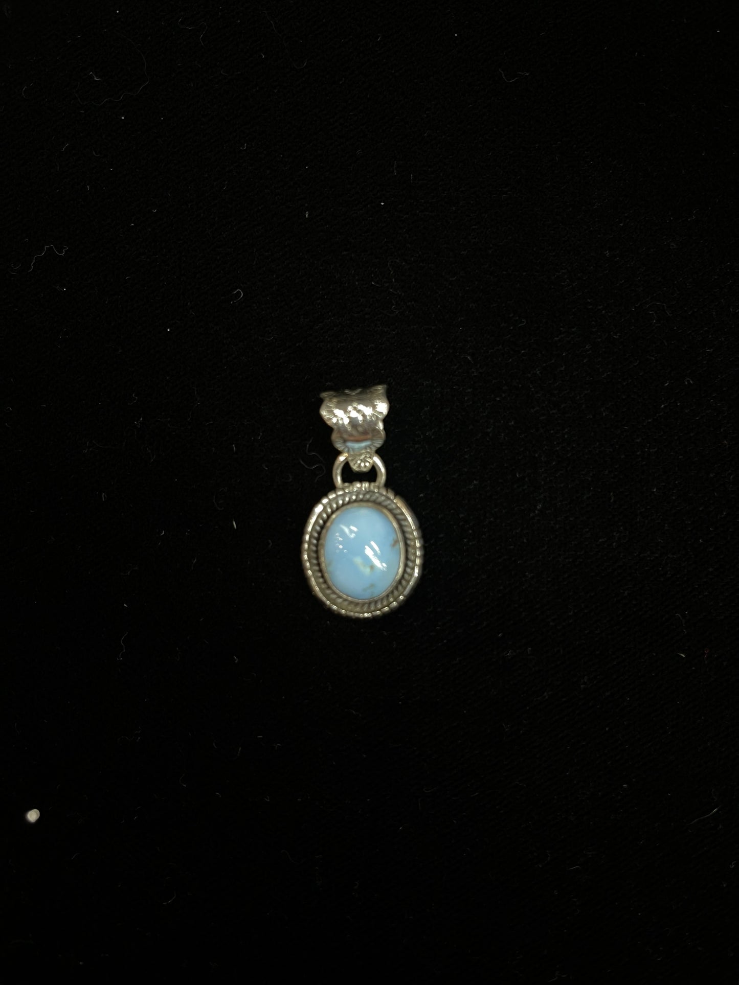 Dainty Golden Hills Turquoise Pendant with a 6.5mm bale by Zia