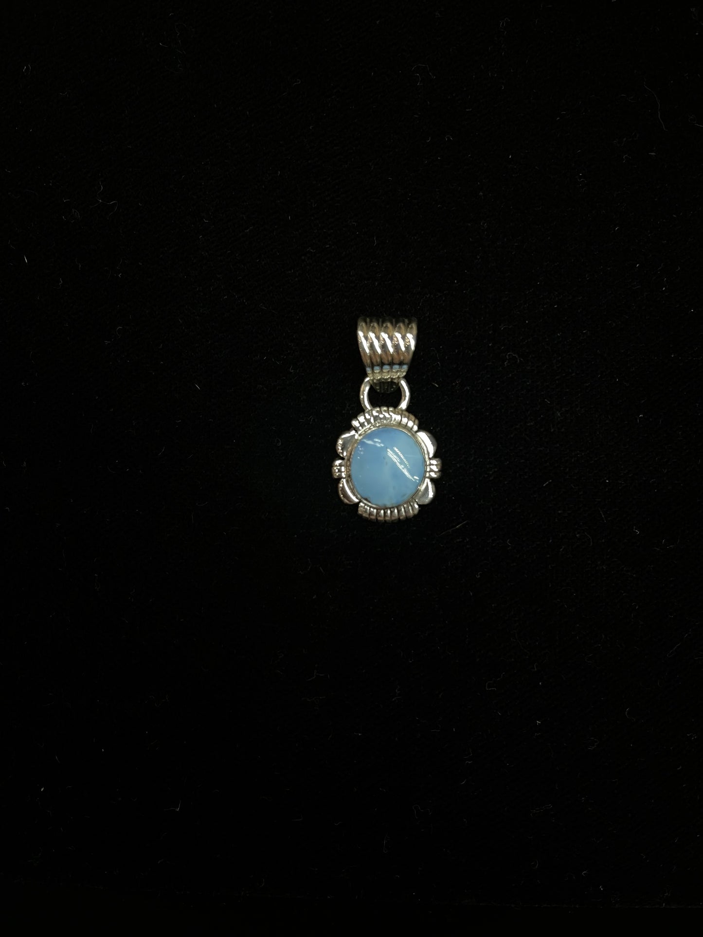 Dainty Golden Hills Turquoise Pendant with a 6.5mm bale by Zia