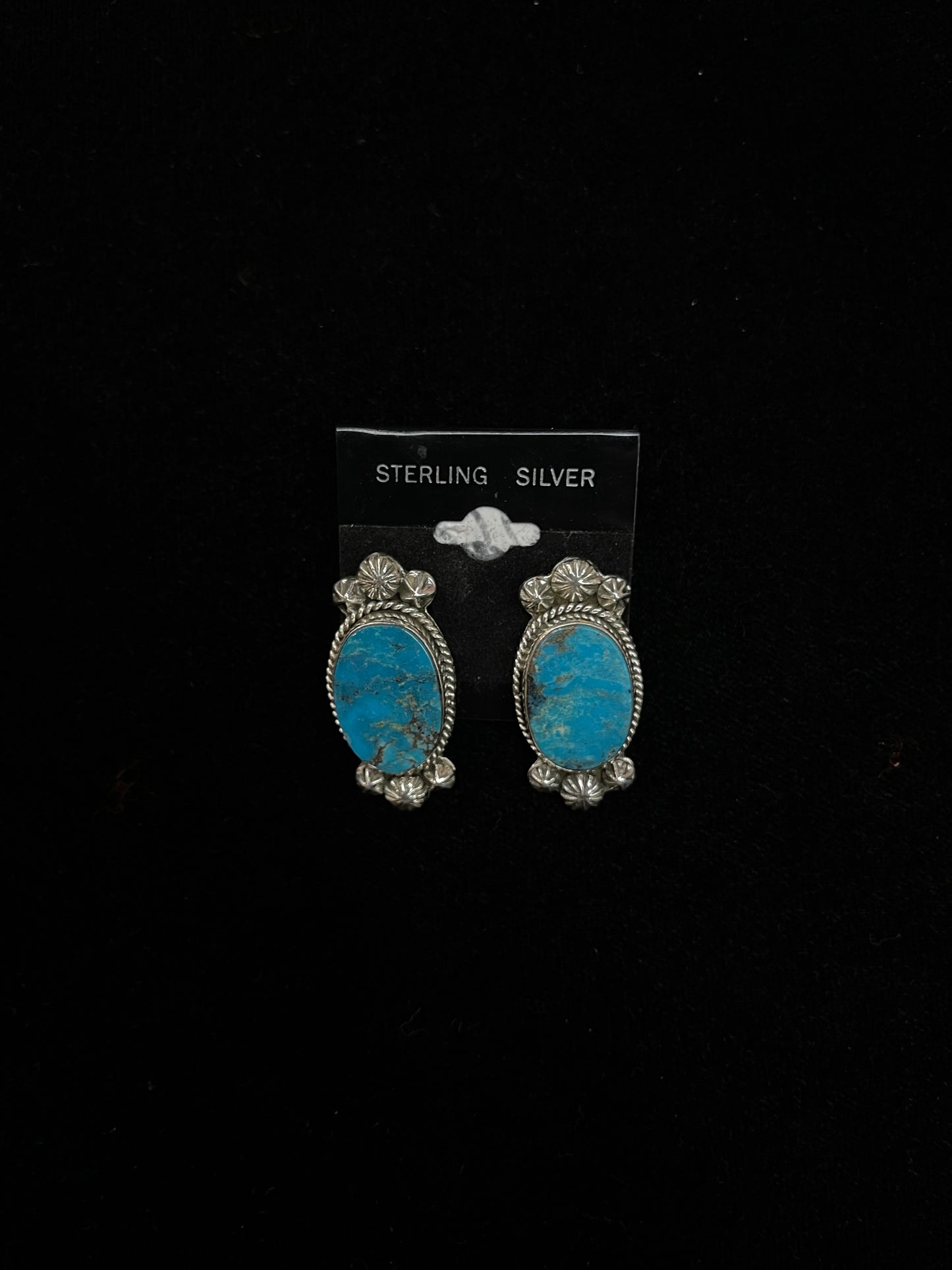 LOT 44 B 9/27 Kingman Turquoise Post Earrings
