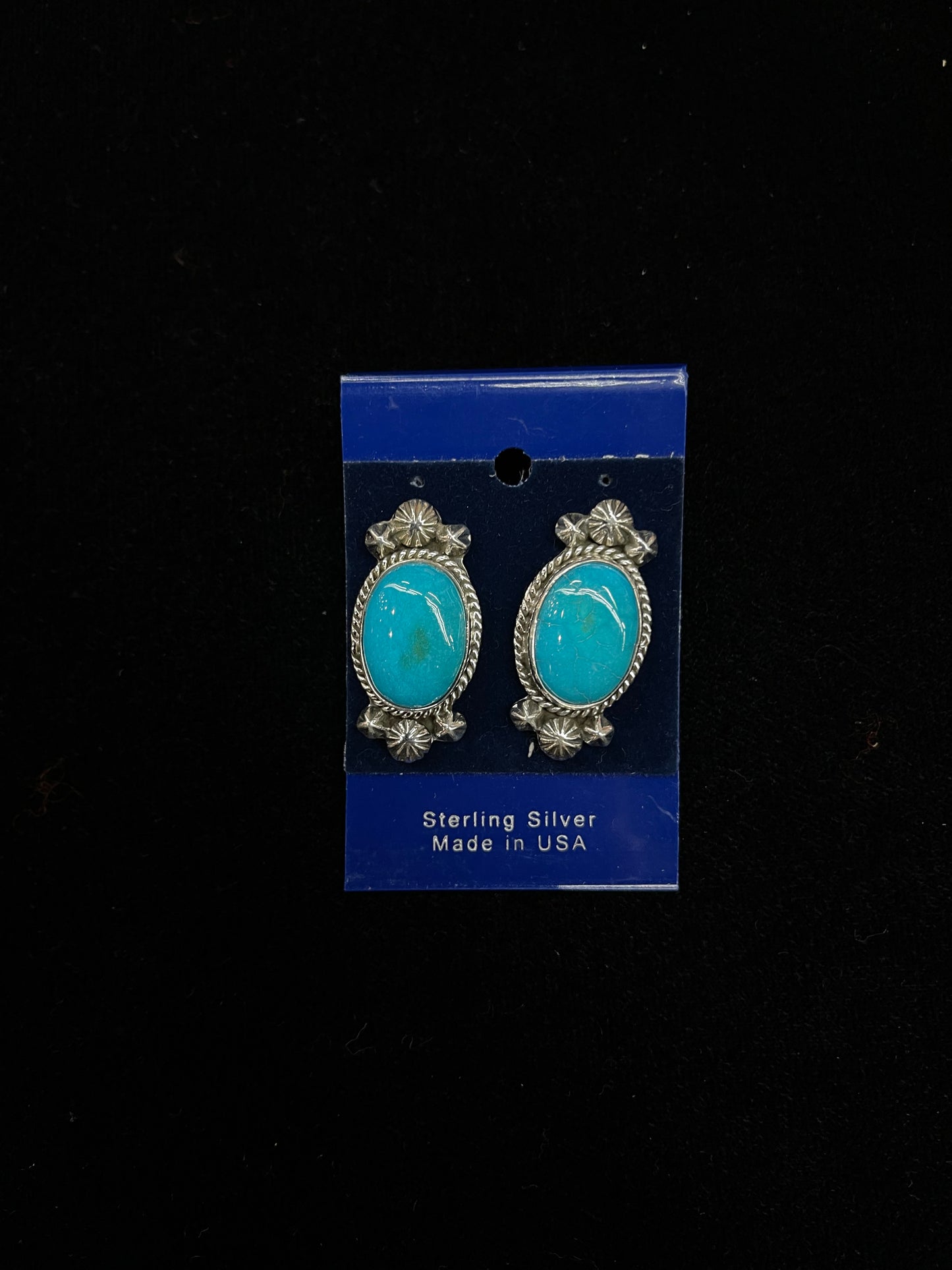 Kingman Turquoise Post Earrings
