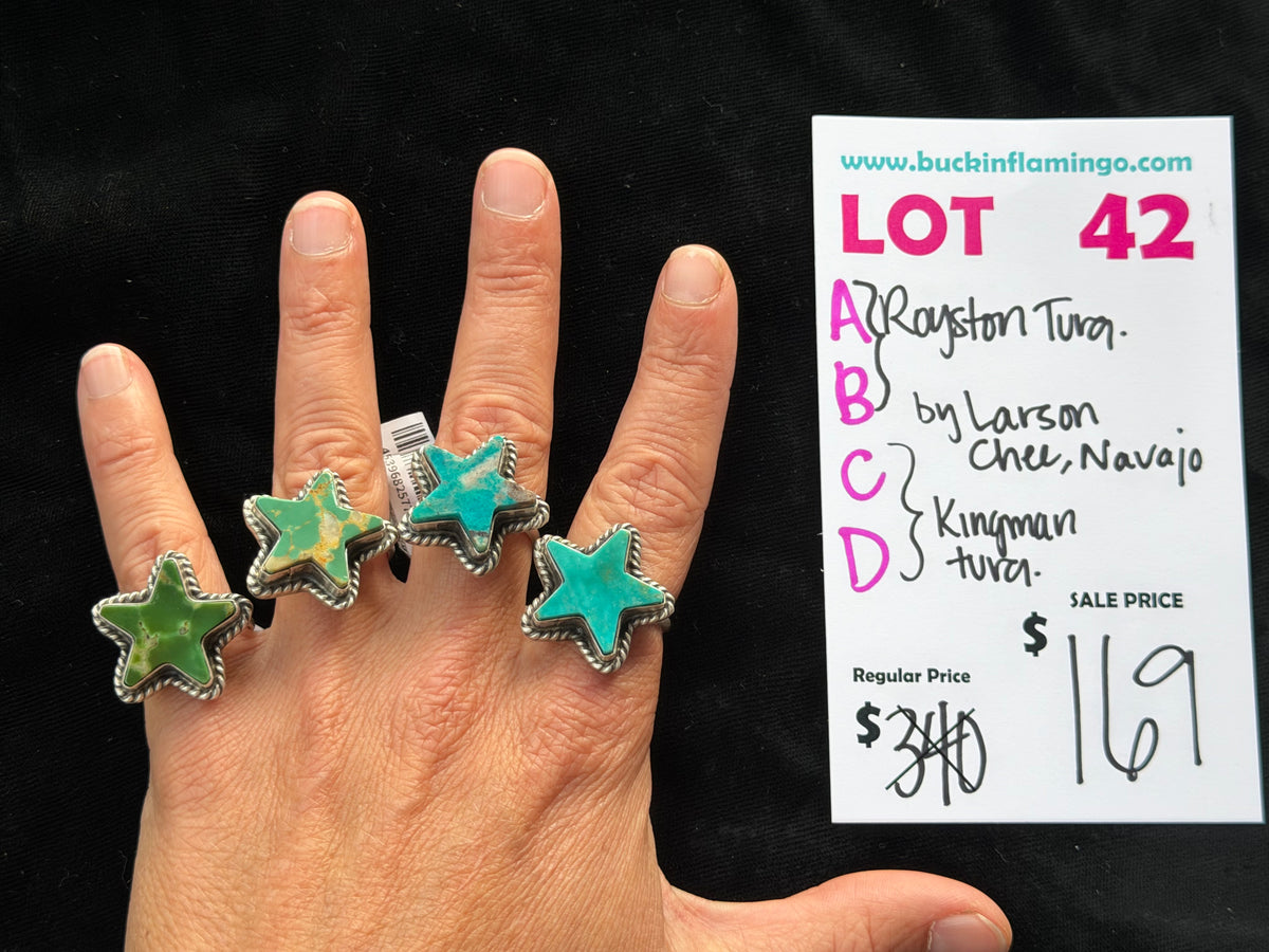 LOT 42 B 10/25 Royston Turquoise by Larson Chee, Navajo