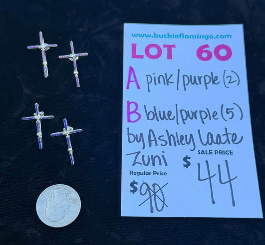 LOT 60 A 10/25 Pink/Purple by Ashley Laate, Zuni