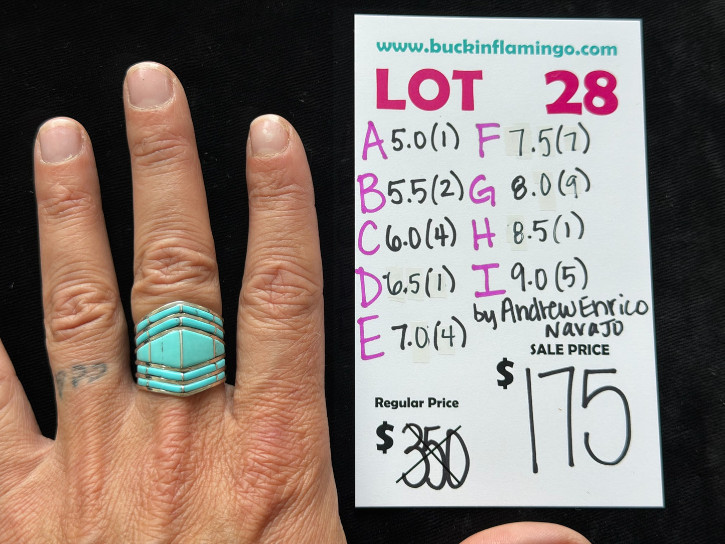 LOT 28 E 5/17 7.0 by Andrew Enrico, Navajo