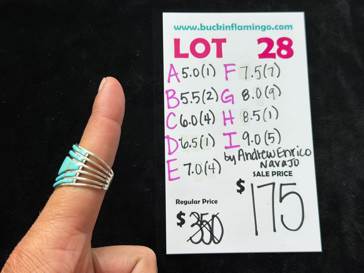 LOT 28 E 5/17 7.0 by Andrew Enrico, Navajo