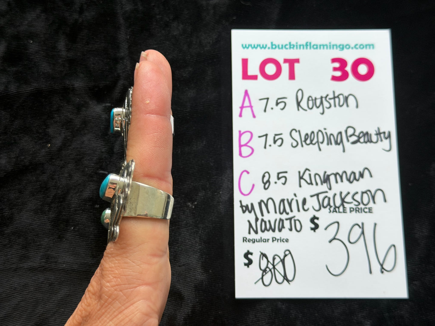 LOT 30 C 6/7 8.5 Kingman by Marie Jackson, Navajo