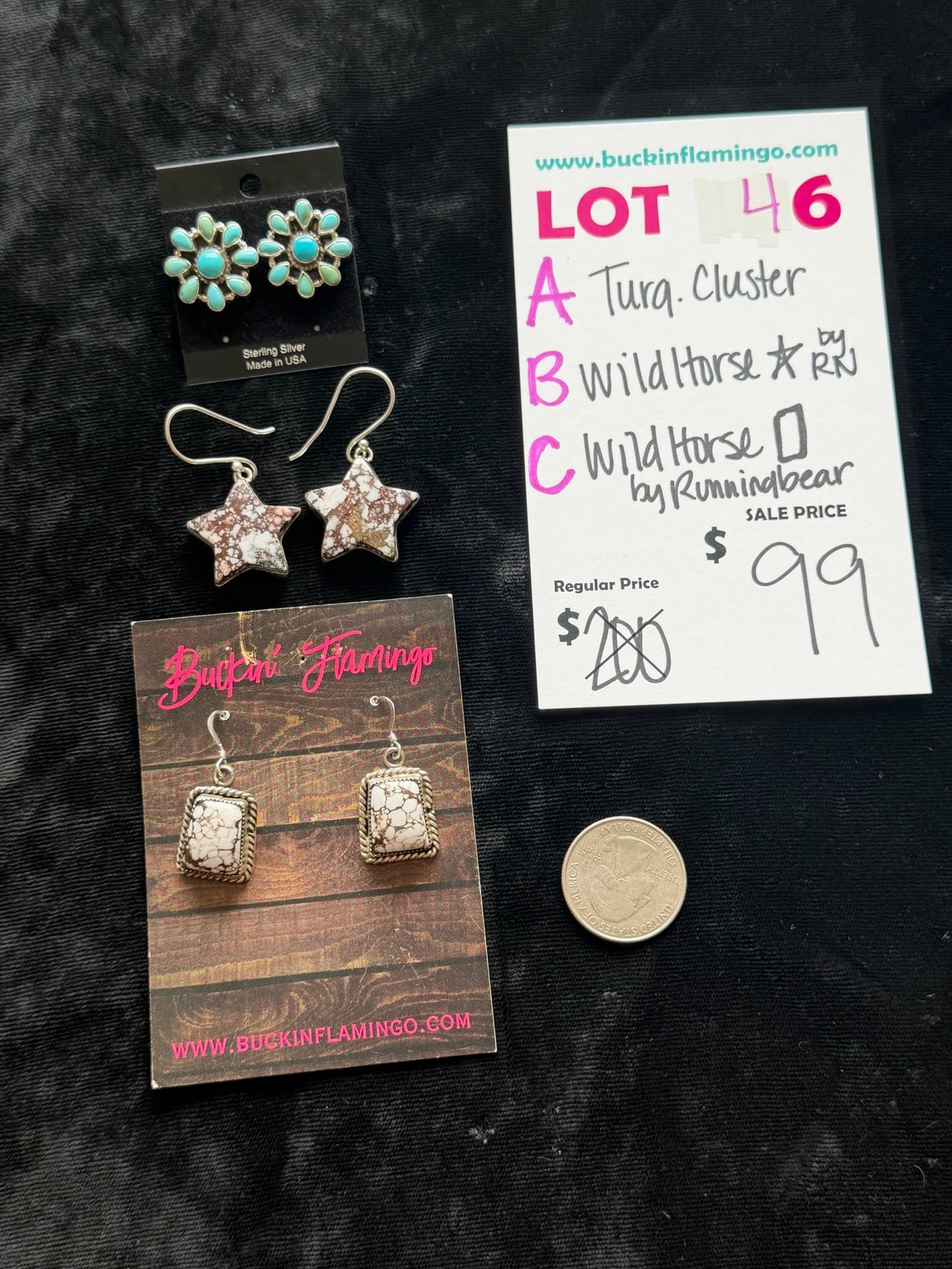 LOT 46 A 6/7 Turquoise Cluster